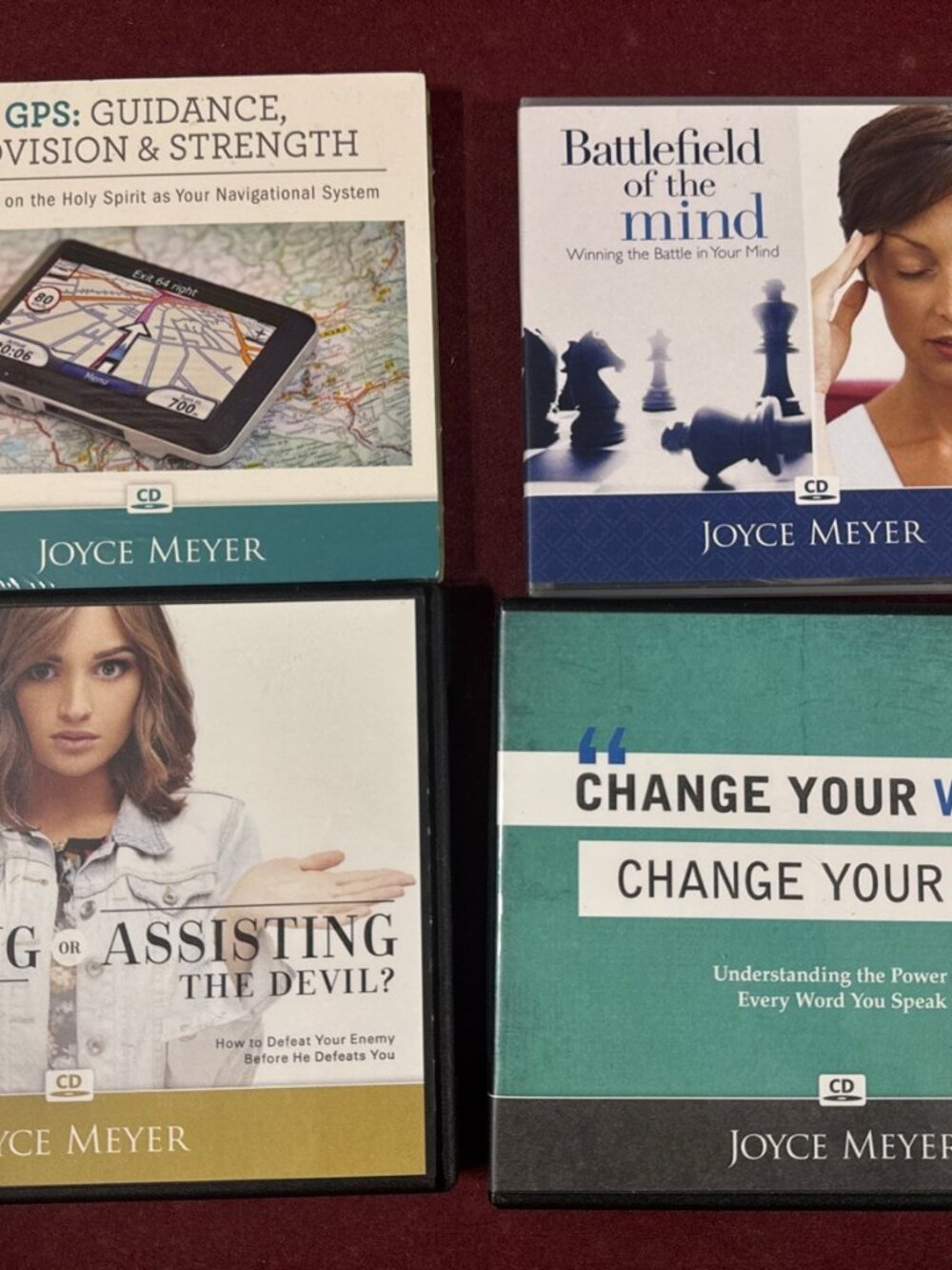 Lot of 4 Joyce Meyer Christian Teaching Audio CD Sets Bible Study 1 is Sealed
